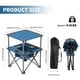 thumbnail image 2 of ARMOR CASTLE Mesa de camping plegable, mesa de picnic portátil al aire libre, mesa de campamento cuadrada ligera con 4 portavasos integrados, cesta de alimentos y bolsa de viaje para barbacoa, playa,, 2 of 5