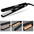 thumbnail image 5 of Ultrasonic Infrared Upgrade Professional  Hair Straightener Care Cold Flat Iron for Hair Treatment Therapy Repair Damaged Hair LCD Display 360° Swivel Cord, Black, 5 of 8