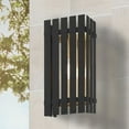 thumbnail image 3 of 20753-04-Livex Lighting-Greenwich - 17 One Light Outdoor Wall Lantern Black/Satin Brass Finish with, 3 of 11