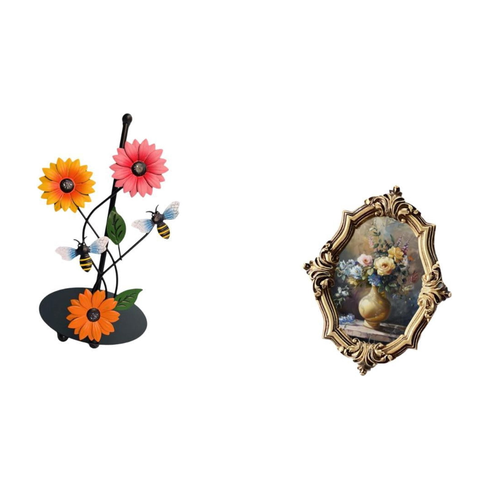 Fiocias Toilet Paper Holder Iron Paper Towel Holder Countertop Kitchen Roll Holders Standing Paper Towel Photo Frame Resin Functional Decor Suitable for Offic
