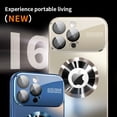 thumbnail image 2 of New Titanium Metallic Luxury Matte Case For iPhone 16 15 14 13 12 11 Pro Max Plus For Magsafe Glass Lens Camera Protection Cover, 2 of 5