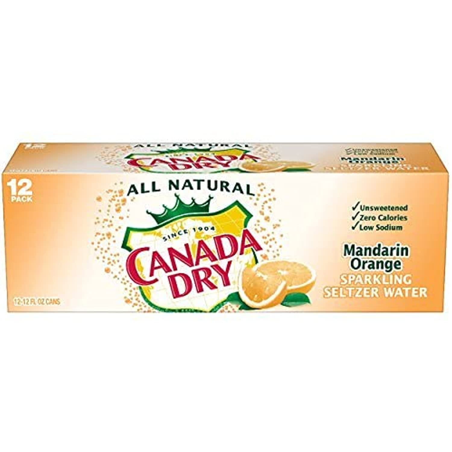 Buy Canada Dry Mandarin Orange Sparkling Seltzer Water, 12 Fl Oz Cans