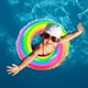 thumbnail image 1 of Anillo de natación inflable HUOGUO Rainbow para niños, 1 of 5