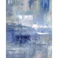 thumbnail image 2 of Nan 26x32 White Modern Wood Framed Museum Art Print Titled - Bay View Indigo, 2 of 4