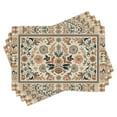 thumbnail image 3 of Ambesonne Ethnic Table Runner & Placemats, Boho Oriental Details Floral, Placemat 4 pcs + Runner 14"x90", Sage Green Caramel Beige, 3 of 4