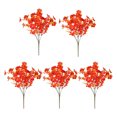 thumbnail image 1 of Flor artificial de otoño de 7 tenedores, flor falsa para el hogar, boda, fiesta, centro de mesa, decoración de interiores y exteriores con flores artificiales, 1 of 8