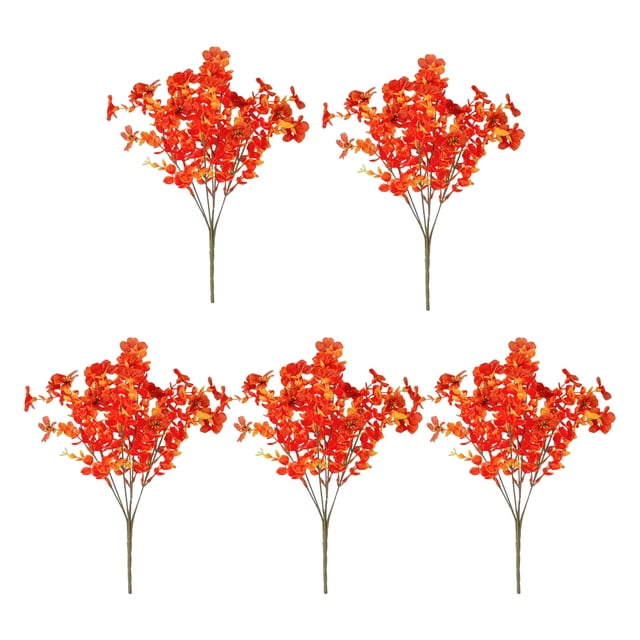 Flor artificial de otoño de 7 tenedores, flor falsa para el hogar, boda, fiesta, centro de mesa, decoración de interiores y exteriores con flores artificiales