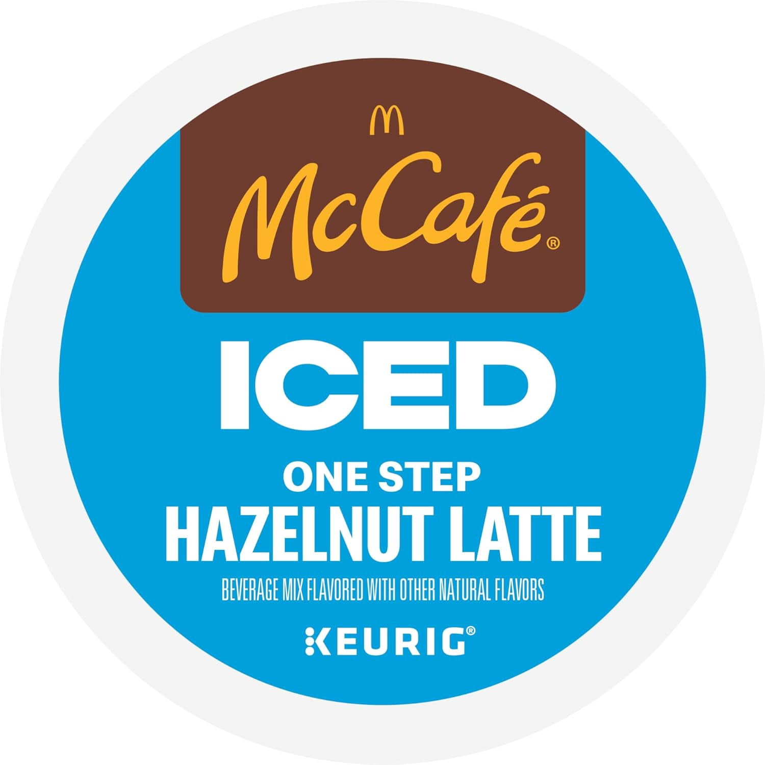 McCafe ICED One Step Hazelnut Latte, Keurig Single Serve K-Cup Pods, 60 Count (6 Packs of 10)