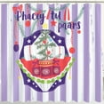 thumbnail image 1 of Colorful Christmas Tree Shower Curtain Ornaments - Festive Holiday Decor, 1 of 5