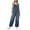 Sky Blue, variant on CAIXIA Jean Overalls for Women Straight Leg Wash Stitch Detail Stretchy Casual Denim Jumpsuits with Pockets,Blue
