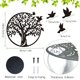 thumbnail image 4 of Decoración de pared de árbol de la vida de metal Arte de silueta, Decoración de pared negra del árbol de la vida para regalo Decoración del hogar para jardín interior y exterior (30 x 30 cm), 4 of 4
