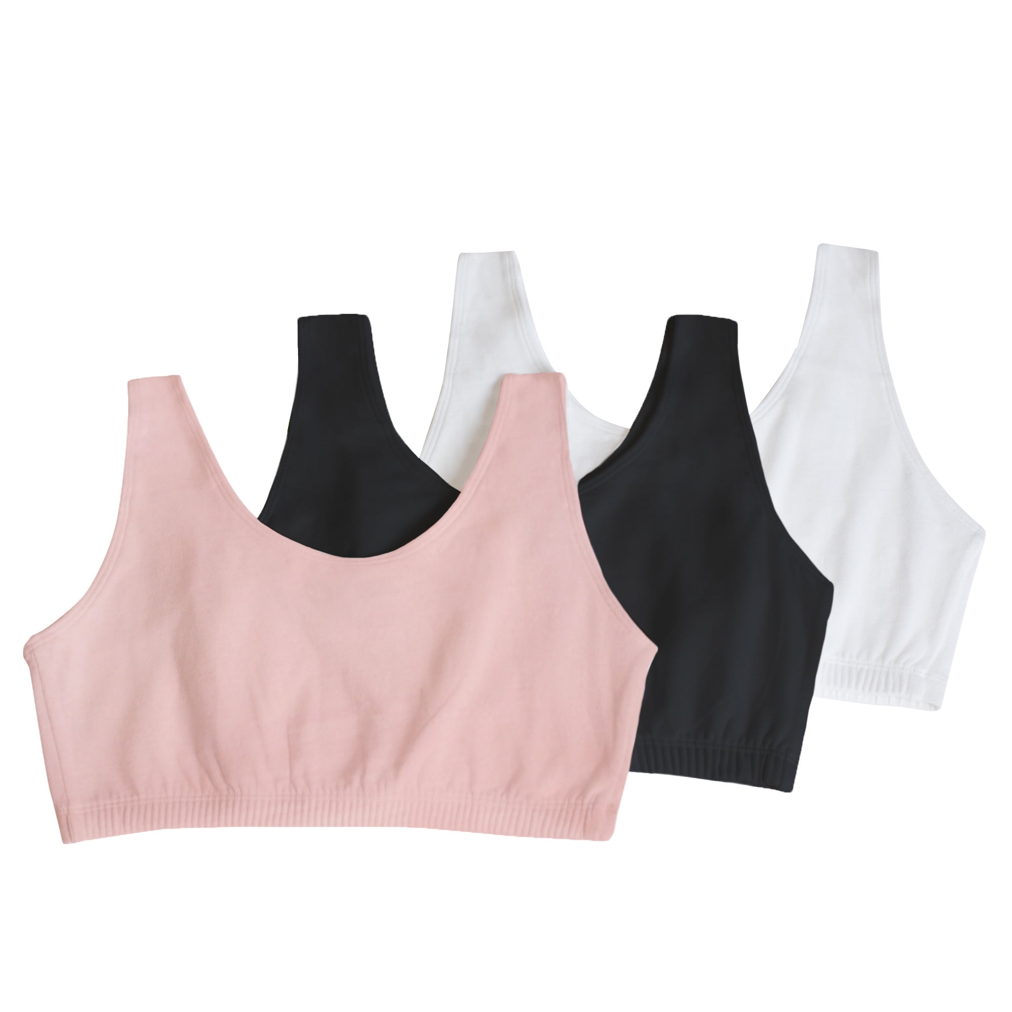 Fruit of the Loom Women's Tank Style Cotton Sports Bra, 3-Pack, Style-9012  - Walmart.com