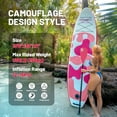 thumbnail image 2 of Santasup Blow Up Paddle Board Inflatable Paddle Board For Adults, 10ft Stand Up Paddleboard, Sup Board With Sup Accessories, Non-Slip Deck, Adjustable Paddle, Travel Backpack Wide Stance Pink, 2 of 6
