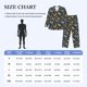 thumbnail image 4 of Balery Flowers Butterfly Pijama para Hombre de Dos Piezas con Manga Larga, Conjunto de Dormir y Descanso Suave con Bolsillos-Medium, 4 of 7