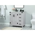thumbnail image 2 of Elegant Decor Grant 32" Aluminum MDF Single Bathroom Vanity in Gray, 2 of 8