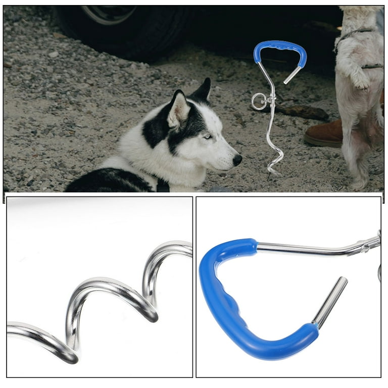 Dog Tie Out Stake Heavy Duty Dog Ground Stake Outdoor Dog Anchor Yard Stake for Large Dog Walmart