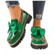 thumbnail image 5 of Mujeres Zapatos Casuales Arco Cuero Patente Grueso Suelto Mochilas, las Mujeres Más Tamaño Primavera Verano de Moda Cómodo Multi Color, 5 of 9