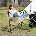 thumbnail image 7 of Villeston Hammock Camping Chair - Folding Portable Aluminum Alloy with Pillow Cup Holder for Outdoor Travel Camel Color, 7 of 7
