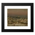 thumbnail image 2 of Amaldus Nielsen 22x20 Black Modern Framed Museum Art Print Titled - Winter Eve from the Atelier Window (1875), 2 of 5