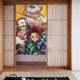thumbnail image 1 of Cortina de puerta semiopaca con patrón de patchwork de dos piezas de Demon Slayer, cortinas opacas decorativas para dormitorio, sala de estar, decoración de habitación de niños, 34 x 56 pulgadas,, 1 of 7