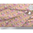 thumbnail image 3 of Soimoi Cotton Cambric Fabric Check,Leaves & Rose Floral Print Fabric by The Yard 42 Inch Wide, 3 of 3