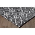 thumbnail image 4 of Erbanica 5' x 8' Indoor Outdoor Black White Mirage Reversible Plastic Rug, 4 of 5