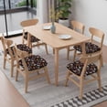 thumbnail image 6 of Black Flower Skull Pattern Seat Covers for Dining Room Chairs Set Of 4,Stretch Printed Washable Chair Seat Cover with Elastic Ties and Button,Removable Waterproof Couch Cushion Covers, 6 of 6