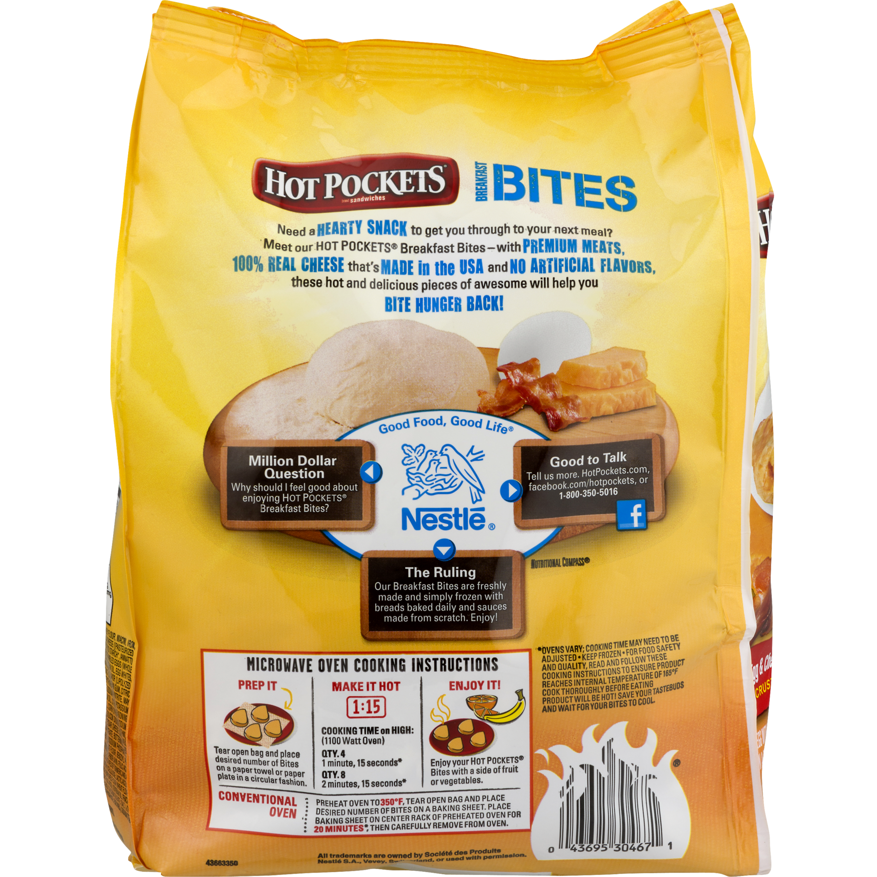 Hot Pockets Egg Cheese Breakfast Bites 22 375 Oz Bag