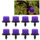 thumbnail image 4 of Aspersores de jardín ajustables de 360°, 100 unidades de emisores de riego por goteo morados para sistema de riego, ajuste de 1/4 pulg., 4 of 8