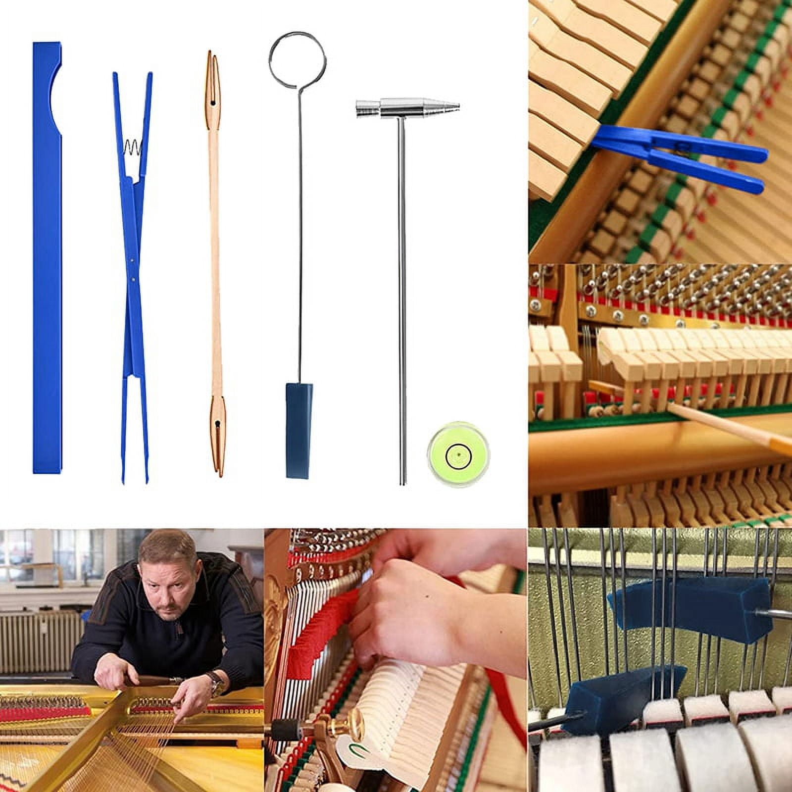 Piano Tuning Kit,Professional Piano Tuner Tools Set Universal DIY Piano Tuning Tools Piano Repairing Accessories