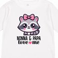 thumbnail image 4 of Inktastic Nonna and Papa Grandkids Raccoon Girls Long Sleeve Toddler T-Shirt, 4 of 5