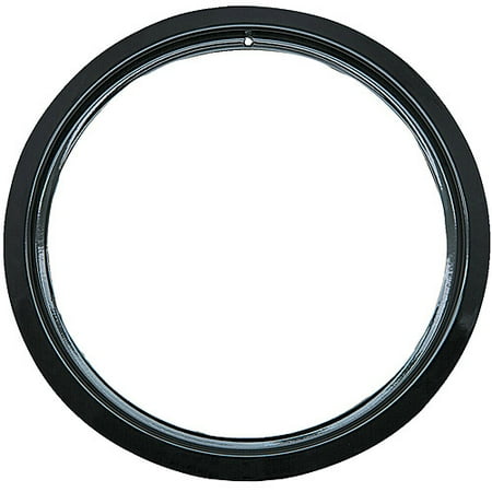 Electric Range Trim Ring - Range Kleen 1 Small Trim Ring, Style D fits Hinged Electric Ranges GE/Hotpoint/Kenmore, Black Porcelain