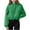 01-Green, variant on BiZtdJrK Womens Cropped Hooded Sweatshirt Long Sleeve Oversized Hoodies with Pockets Solid Workout Sweatshirts Black L