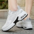 thumbnail image 4 of Air Cushion Running Shoes for Women Breathable Lace up Non Slip Work Walking Women's Fashion Sneakers, 4 of 9