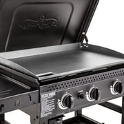 Char-Griller® Flat Iron® 3-Burner Gas Griddle with Lid in Black