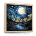 thumbnail image 2 of Designart "Blue Sky Celestial Canopy painting" Pointillism Floater Framed Canvas Art Print, 2 of 7