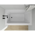 thumbnail image 3 of Vanity Art Acrylic Alcove Bathtub with 3 Side Tiling Flange, 54 x 32 inches Slip Resistant Surface 121-Degree Backrest Shower Tub, Reinforced Fiberglass Left Drain Soaking Tub, 3 of 9