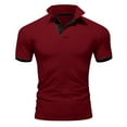 thumbnail image 5 of Ketyyh-chn99 Polos for Men Classic Fit Mens Shirts 2024 Fall Printed Tunics Top Plus Size for Men Wine,6XL, 5 of 5