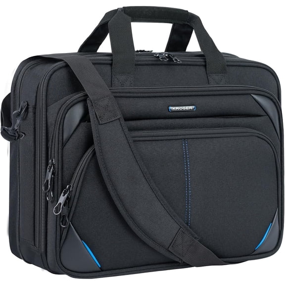Kroser 15.6" Laptop Messenger Bag, Black