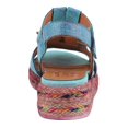 thumbnail image 5 of L’Artiste Tempest Hand-Painted Leather Wedge Sandal, 5 of 7
