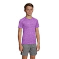 thumbnail image 2 of Boys Athletic T-Shirts Quick Dry Short-Sleeve Tops Youth 𝐌oisture Wicking Running Sports T-Shirts Training Basketball Gym, 2 of 5
