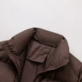 thumbnail image 4 of FYDUU Women's Winter Coats Warm Short Puffy Coat Lightweight Thermal Insulated Jacket With Stand Collar Quilted Jackets Casual Outerwear Casual Outerwear, 4 of 8