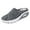 Dark Gray, variant on Women's Mesh Breathable Flat Mule Slippers Closed Round Toe Knit Backless Slip On Softsole Lightweight Walking Shoes for Summer Vacation Work