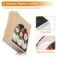 thumbnail image 5 of Yayeee Napkin Holder for Table Set of 2 Kitchen Paper Tissue Organization, Red Snowmen, 5 of 8