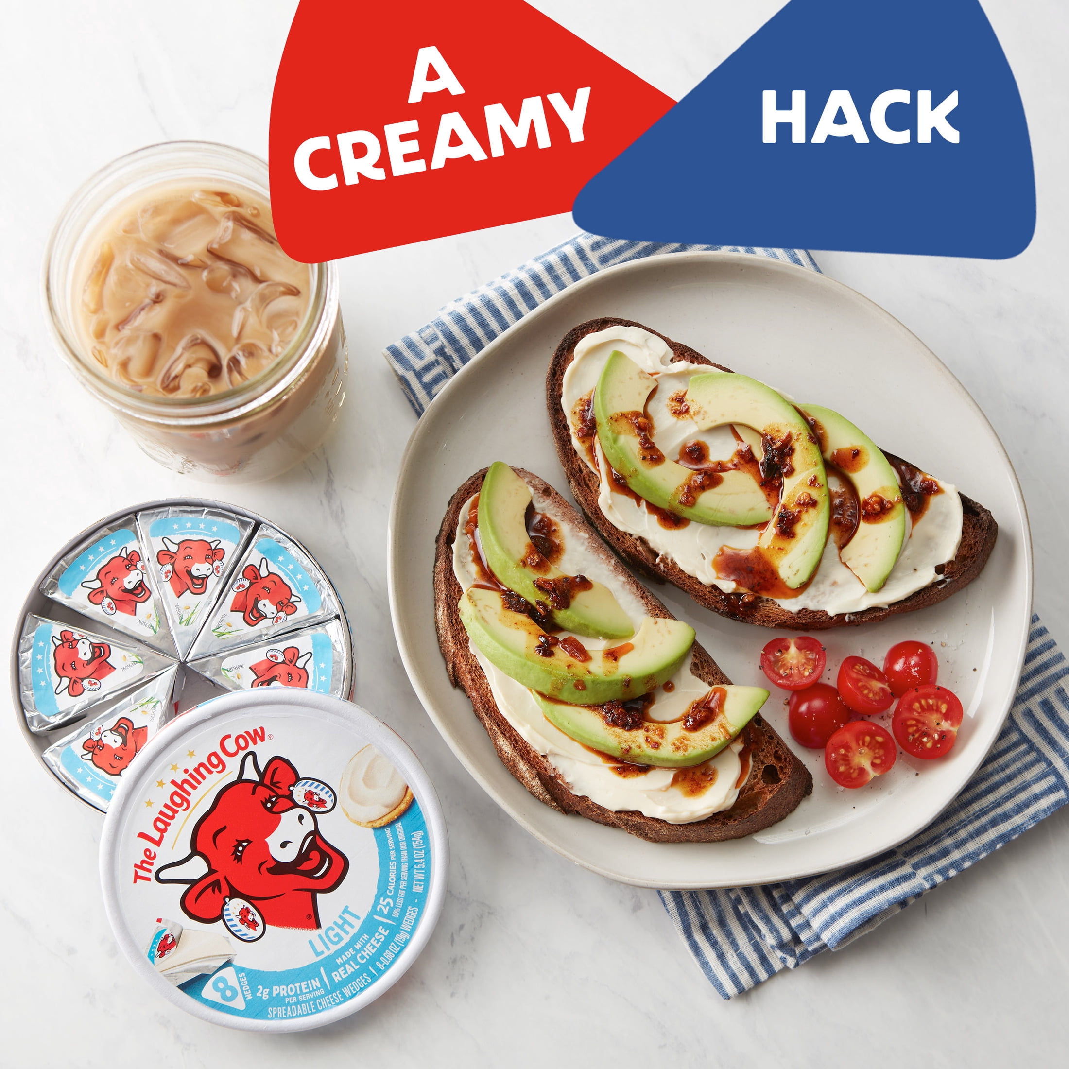 The Laughing Cow® Creamy Light Spreadable Cheese Wedges, 5.4 oz
