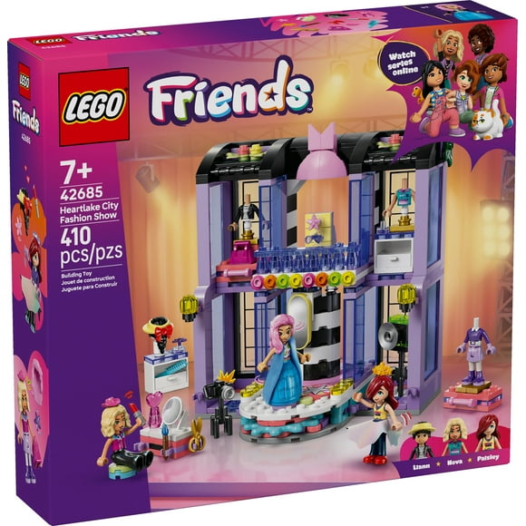 LEGO Friends Heartlake City Fashion Show Building Toy for Girls & Boys - Pretend Play Set for Kids, Ages 7+ - W/Paisley, Liann & Nova Minidolls & Accessories - Gift Idea for Birthdays - 42685