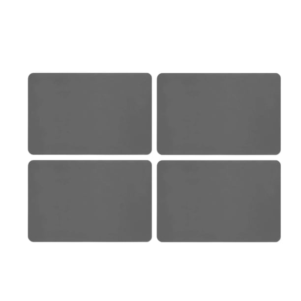 4 piezas de tapetes escurridores de platos, bandeja de secado, absorbentes de agua, tapetes escurridores de platos resistentes gris oscuro