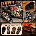 thumbnail image 2 of Planter Box Resin Black Coffin Design 6 X 3.5 X 3 Inch Halloween Table Decor Spooky Home Party Display Accessory, 2 of 7
