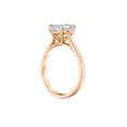 thumbnail image 4 of Cora Jewellery 1.5CT Princess Moissanite Cathedral Setting Solitaire Engagement Ring for Women, 10K Rose Gold, 8 US, 4 of 5