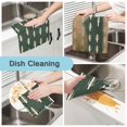 thumbnail image 2 of Yayeee 6 Pack Kitchen Dishcloths for Washing Dishes Soft Absorbent Microfiber Towels, Beige Plants, 2 of 9